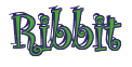 Rendering "Ribbit" using Curlz