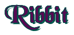 Rendering "Ribbit" using Black Chancery