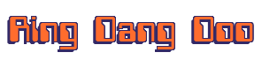Rendering "Ring Dang Doo" using Computer Font