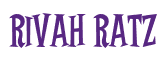 Rendering "Rivah Ratz" using Cooper Latin