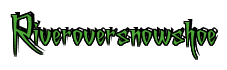 Rendering "Riveroversnowshoe" using Charming