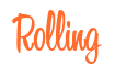 Rendering "Rolling" using Bean Sprout