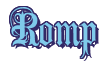 Rendering "Romp" using Anglican