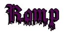 Rendering "Romp" using Dracula Blood