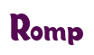 Rendering "Romp" using Candy Store