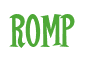 Rendering "Romp" using Cooper Latin