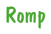Rendering "Romp" using Dom Casual