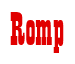 Rendering "Romp" using Bill Board