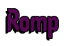 Rendering "Romp" using Callimarker