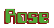 Rendering "Rose" using Computer Font