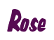 Rendering "Rose" using Big Nib