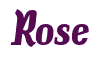 Rendering "Rose" using Color Bar