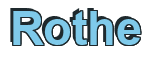 Rendering "Rothe" using Arial Bold