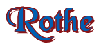 Rendering "Rothe" using Black Chancery