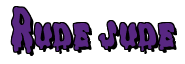 Rendering "Rude jude" using Drippy Goo