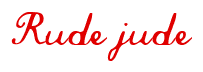 Rendering "Rude jude" using Commercial Script