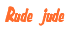 Rendering "Rude jude" using Big Nib