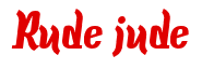 Rendering "Rude jude" using Color Bar