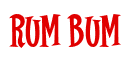 Rendering "Rum Bum" using Cooper Latin