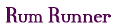 Rendering "Rum Runner" using Credit River