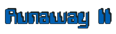 Rendering "Runaway II" using Computer Font