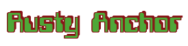 Rendering "Rusty Anchor" using Computer Font