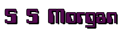 Rendering "S S Morgan" using Computer Font
