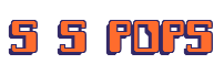 Rendering "S S POPS" using Computer Font