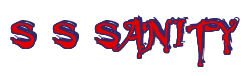 Rendering "S S SANITY" using Buffied