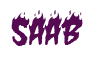 Rendering "SAAB" using Charred BBQ