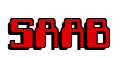 Rendering "SAAB" using Computer Font