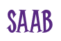 Rendering "SAAB" using Cooper Latin