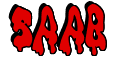 Rendering "SAAB" using Drippy Goo