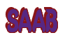 Rendering "SAAB" using Callimarker