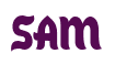 Rendering "SAM" using Candy Store
