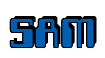 Rendering "SAM" using Computer Font
