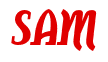 Rendering "SAM" using Color Bar