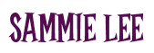 Rendering "SAMMIE LEE" using Cooper Latin