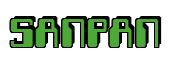 Rendering "SANPAN" using Computer Font