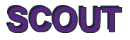 Rendering "SCOUT" using Arial Bold