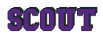 Rendering "SCOUT" using College