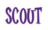 Rendering "SCOUT" using Cooper Latin