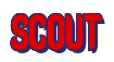 Rendering "SCOUT" using Callimarker