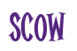 Rendering "SCOW" using Cooper Latin