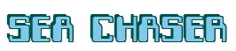 Rendering "SEA CHASER" using Computer Font