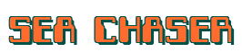 Rendering "SEA CHASER" using Computer Font