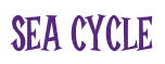 Rendering "SEA CYCLE" using Cooper Latin