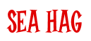 Rendering "SEA HAG" using Cooper Latin