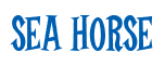 Rendering "SEA HORSE" using Cooper Latin