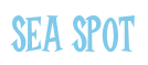 Rendering "SEA SPOT" using Cooper Latin